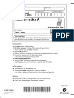 Mathematics A: Pearson Edexcel International GCSE