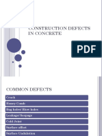 Construction Defects in Concrete