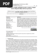 Proposal of A Reliable Embedded Circuit To Control A Stepper Motor Using Microblaze Soft-Core Processor