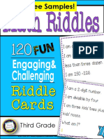 100 Riddles For Third Grade Sample