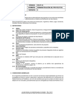 CO-P-14 ADMINISTRACIÓN DE PROYECTOS v3