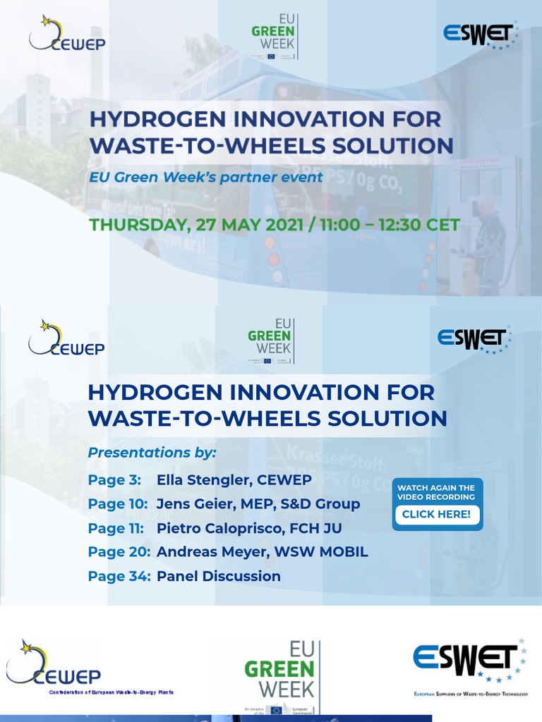 Waste To Hydrogen Webinar Presentation Post Event Final Download Free