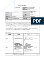 Syllabus Comparative Philosophy - 2022