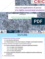 Design, Properties and Applications of Porous Materials Obtained in Highly Concentrated Emulsions