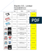 Price of XLT Parts