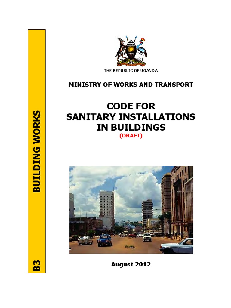 Uganda Sanitary Installations Code | PDF | Sanitary Sewer | Water Heating