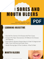 4 Cold Sores and Mouth Ulcers