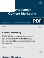 Pendalaman Content Marketing