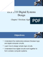 ECE 2310 Digital Systems Chapter 5 Boolean Algebra