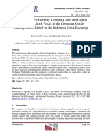 The Effect of Profitability, Company Size and Capital Structure On Stock Prices in The Consumer Goods Industry Sector Listed On The Indonesia Stock Exchange