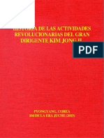 Historia de Las Actividades Revolucionarias de Kim Jong Il