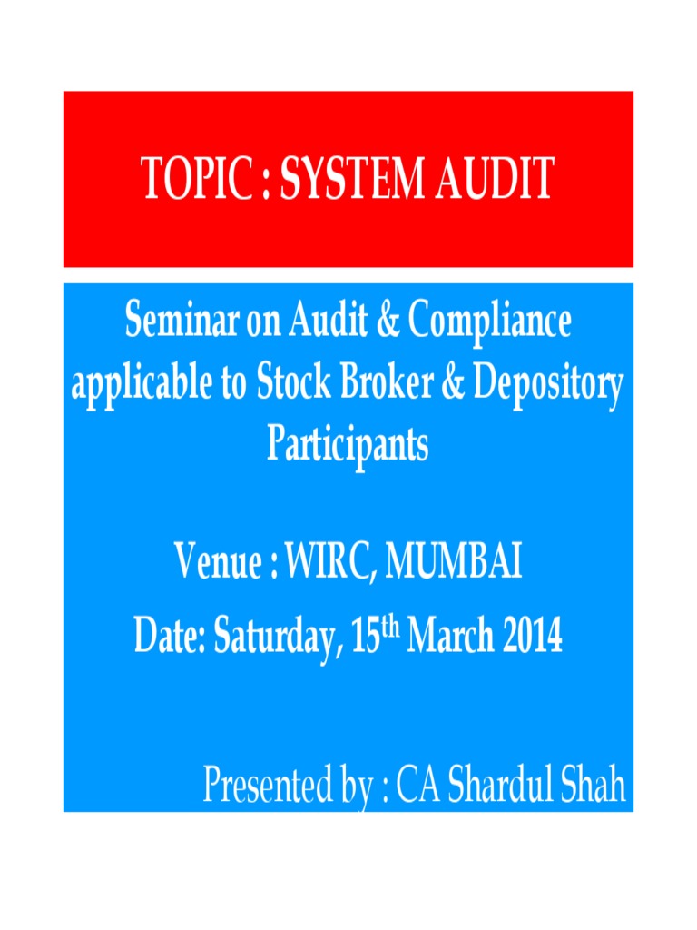 System Audit PDF Access Control Audit