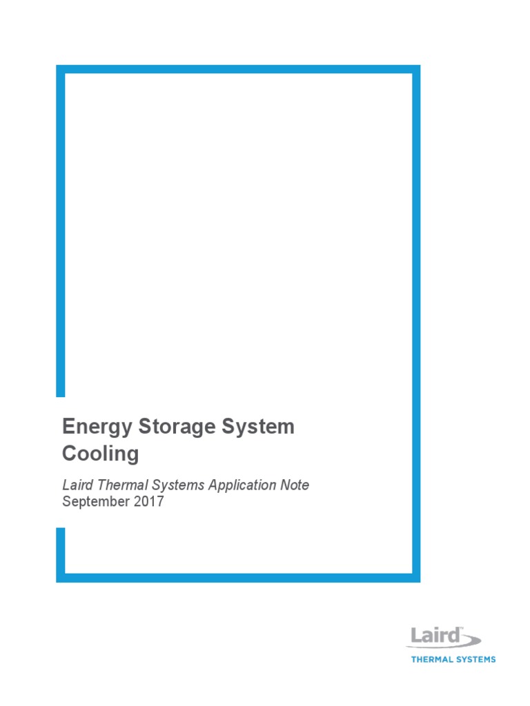 Energy Storage System PDF Air Conditioning Electrical Engineering