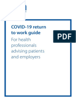 SOM RTW Guide Health Professionals COVID-19 FINAL