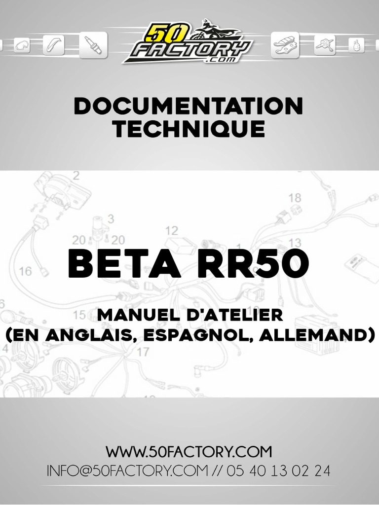 Beta RR 50 - Manuel D'atelier | PDF