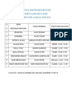 Jadwal Ekstrakulikuler