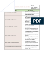 Especificaciones Del Proceso