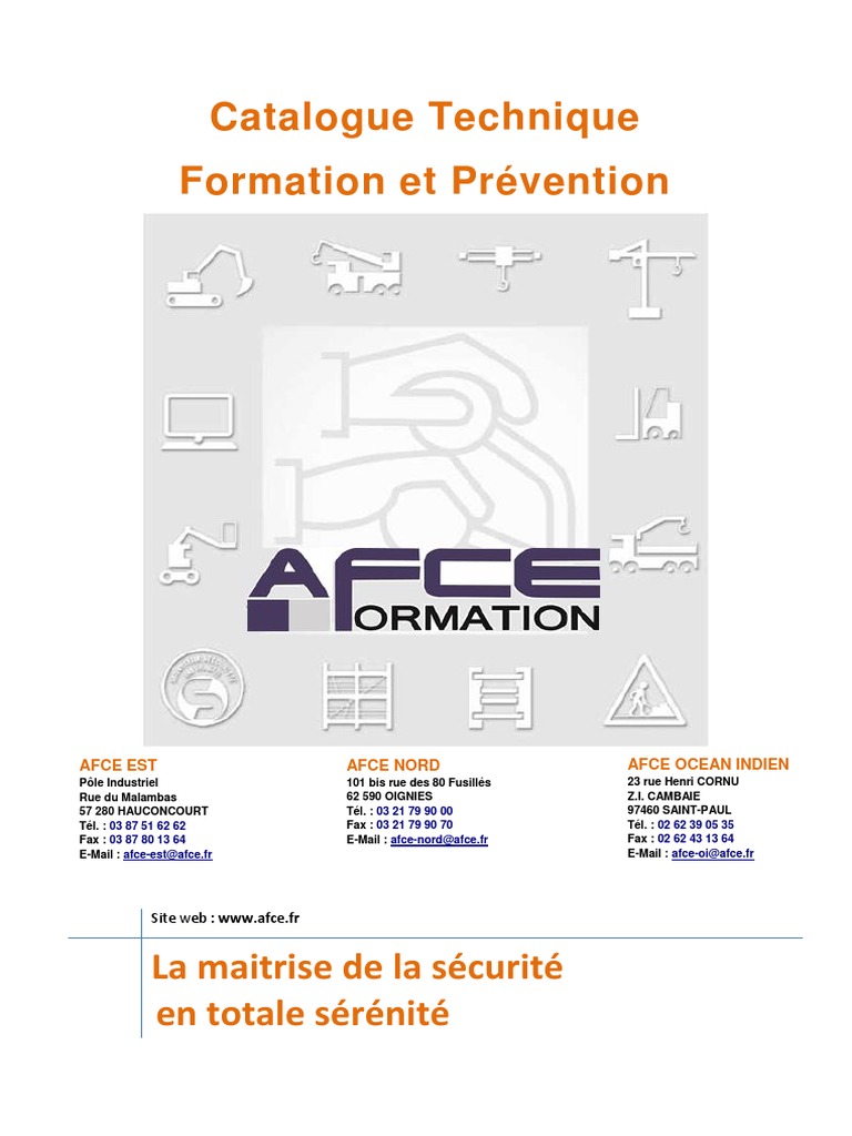 Catalogue AFCE | PDF | Chariot élévateur | Grue (Machine)