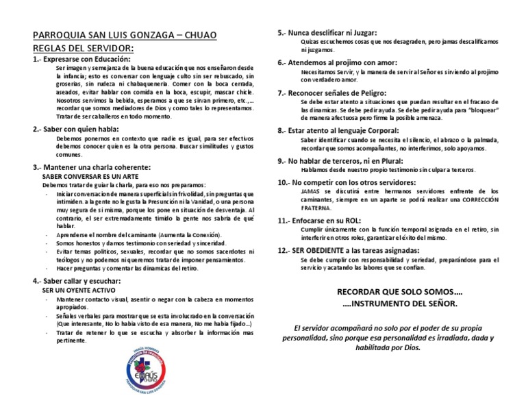 Reglas Del Servidor SLG | PDF | Crecimiento personal y profesional ...