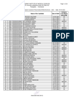 2022 BSC PMAS Provisional Results