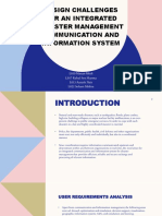 Design Challenges For An Integrated Disaster Management Communication and Information System