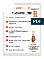 Lecture - PPT 01 INTRODUCTION TO TRANSPORTATION