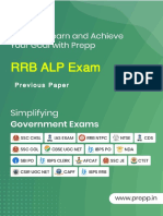 RRB Alp E: Previous Paper