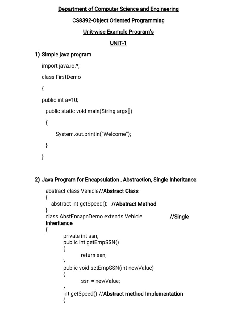 Basic Java Program | PDF