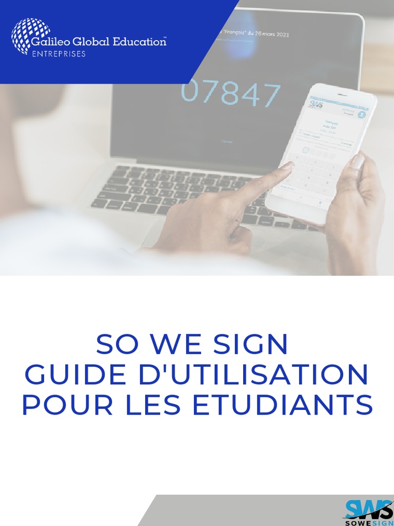 Guide d'utilisation So We Sign Étudiants | PDF | Ingénierie ...