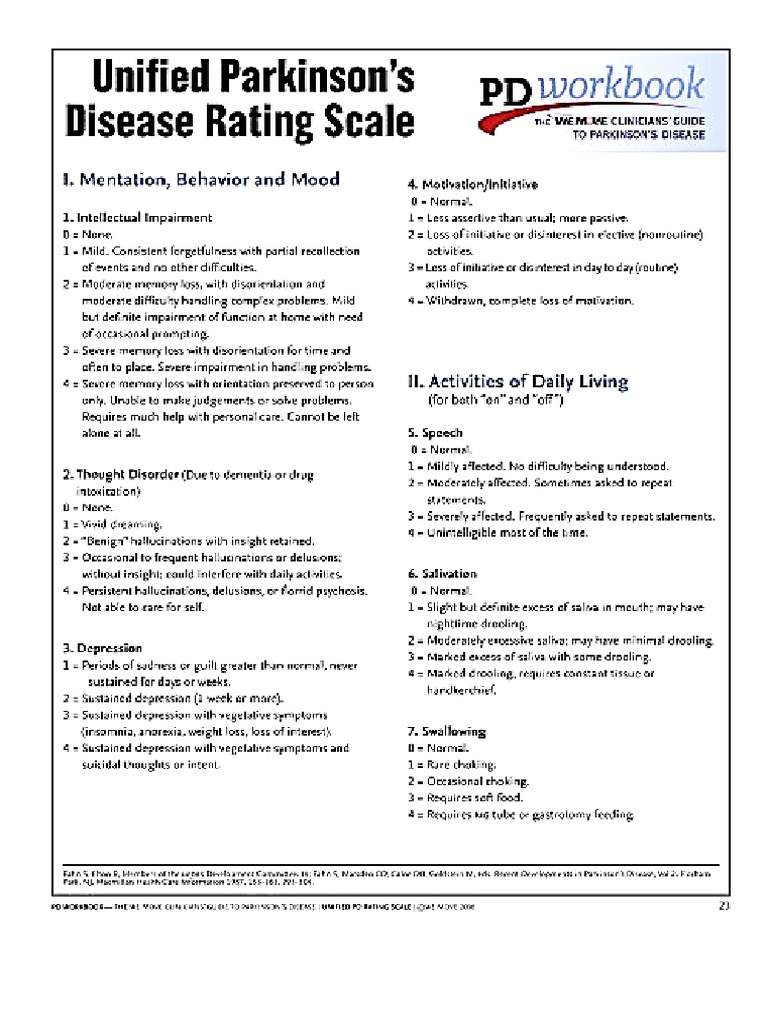 UPDRS | PDF
