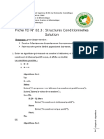 Exo Algo Conditions