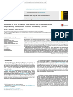 Influence of Road Markings, Lane Widths and Driver Behaviour On Proximity and Speed of Vehicles Overtaking Cyclists - Stella C. Shackel, John Parkin.