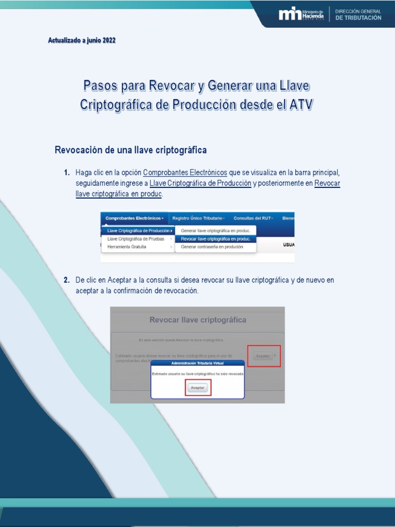 Guia para Revocar YGenerar Llave Criptografica | PDF