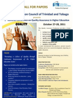 Quality: Call For Papers