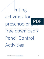 Pencil Control Worksheets