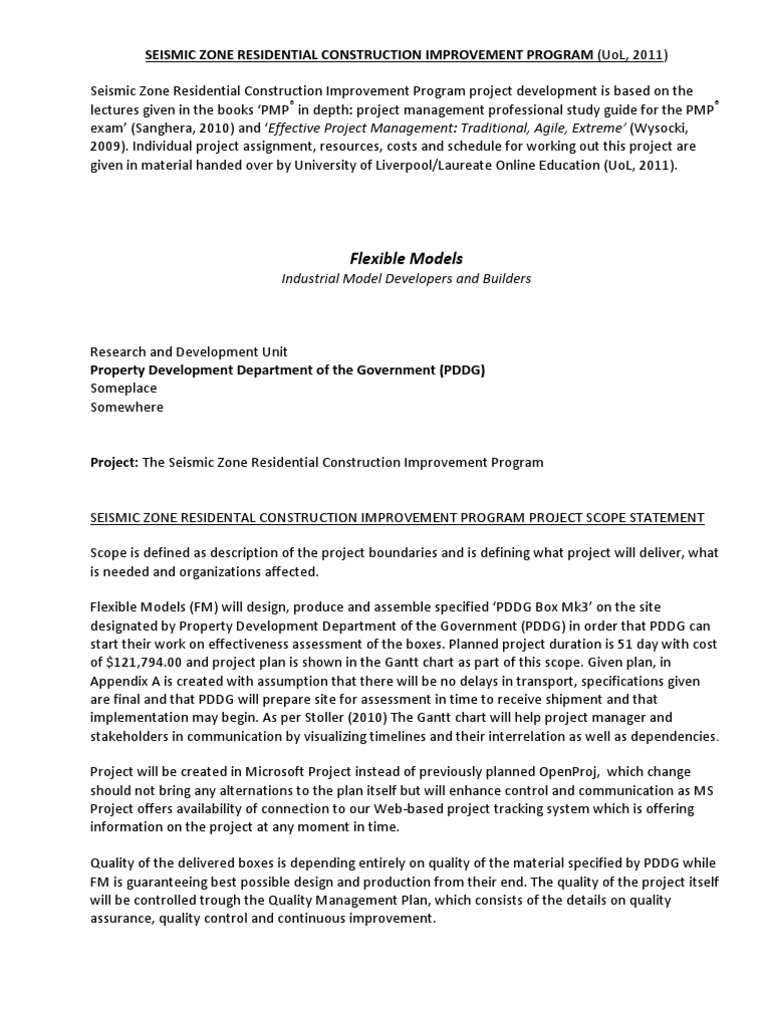 Final Project m2 Seismic Zone | PDF | Risk Management | Risk