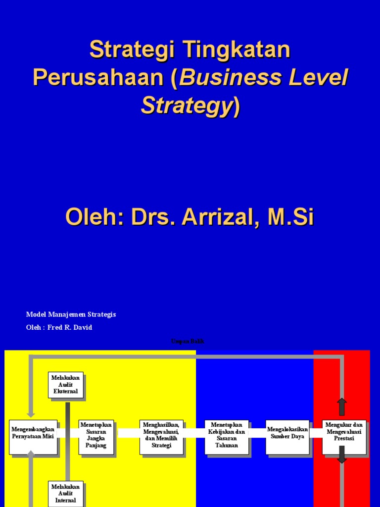 Business Level Strategy Pdf