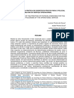 133 - A Importância Da Prática de Exercícios Físicos para o Policial Militar