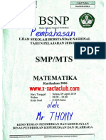 Bahas UASBN MTK SMP 2019