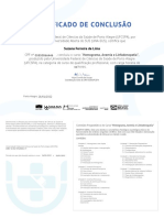 Certificado Hemograma Anemia Linfadenopatia