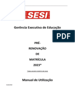 Pré-Renovação de Matrículas 2023