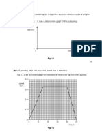 Kinematics worksheet on distance-time and speed-time graphs