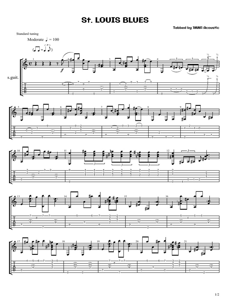 St. Louis Blues | PDF | Irish Musical Instruments | Guitar Family ...
