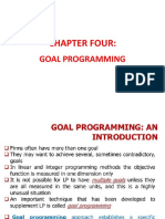 CH-4 Goal Programming