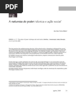 A NATUREZA DO PODER TÉCNICA E AÇÃO SOCIAL