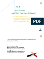 Preguntas Respuestas Pensarselo Antes Empezar Fumar