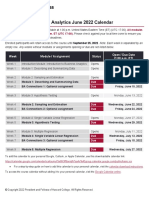 Business Analytics June 2022 Calendar