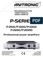 OMNITRONIC P-2000 Manuál