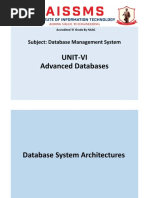 Unit 6 Advanced Databases