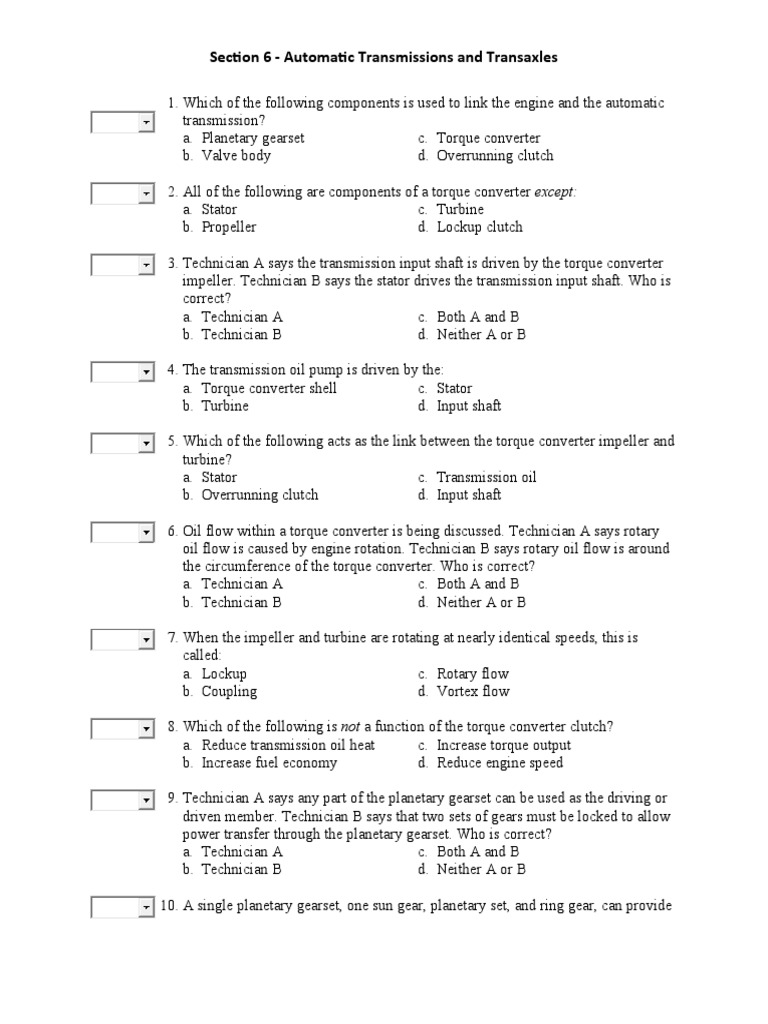 Automatic Transmissions and Transaxles | PDF | Automatic Transmission ...